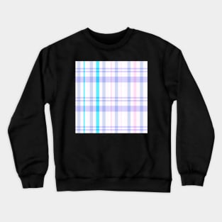 Spring Aesthetic Catriona 2 Hand Drawn Textured Plaid Pattern Crewneck Sweatshirt